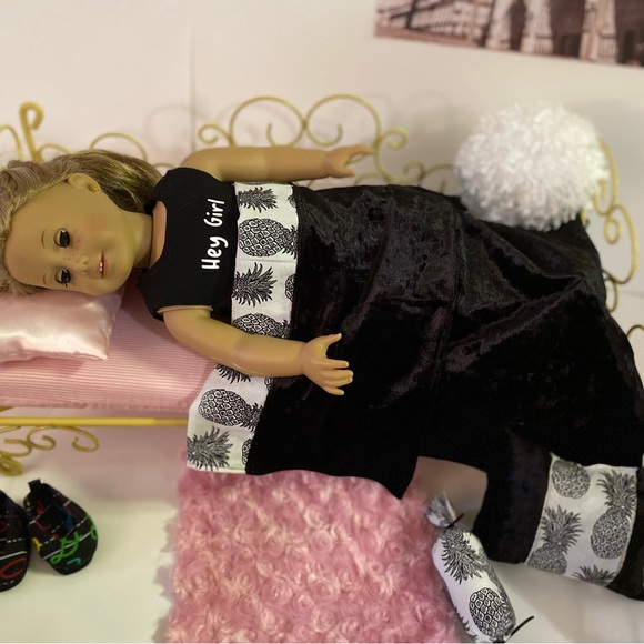 Reversible minky doll bedding set - Picture 8 of 13